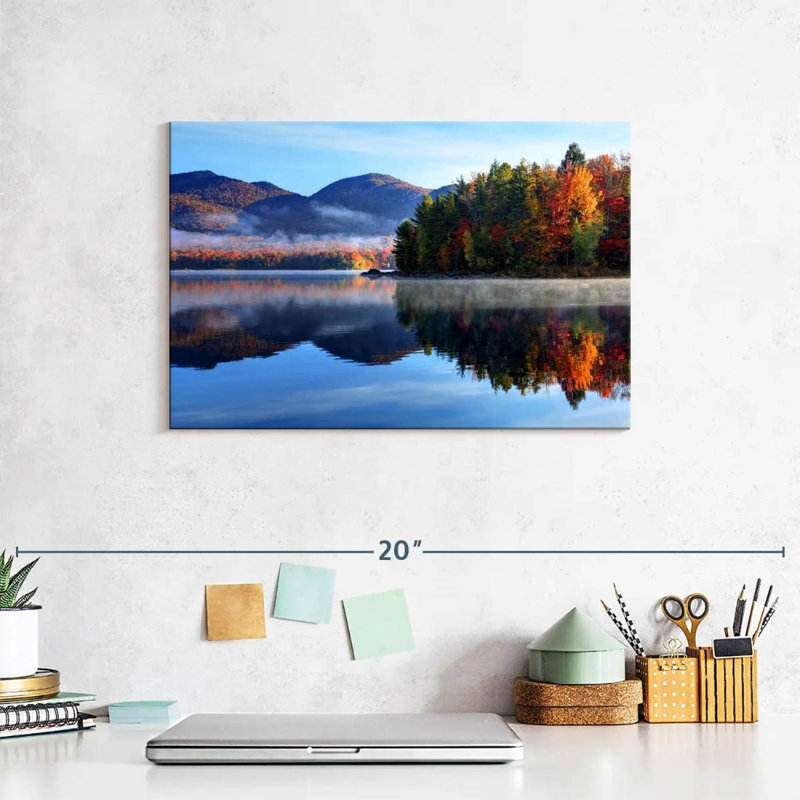Reflet du lac Alvord, Vermont, H 8 po x l 12 po