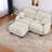 Compression Cozy Chenille Sectionals, Modern L Shape Ottoman For Home