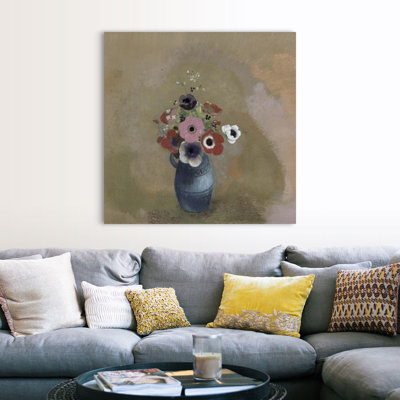 " Bouquet Of Anemones " by Odilon Redon