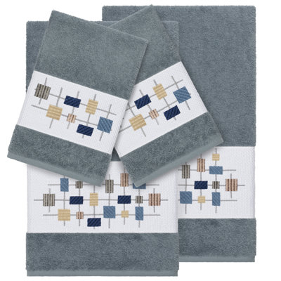 Khloe 100% Turkish Cotton Embellished Towel Set
