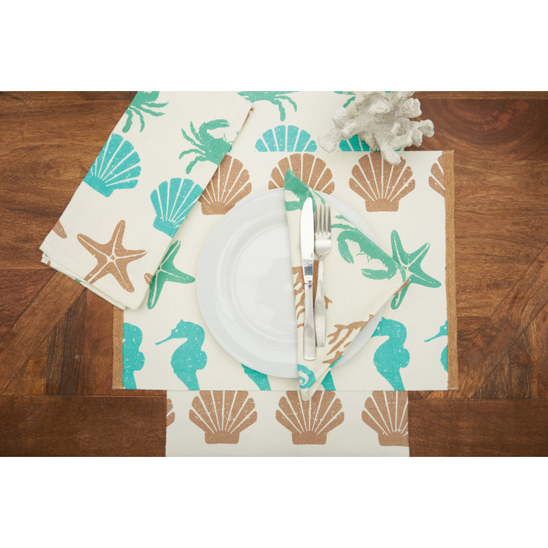 Chemin de table en coton Getz By The Sea