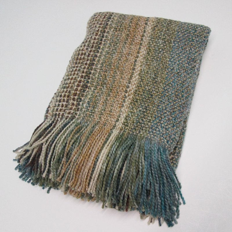 Takara Machine Woven Throw Blanket, Patina