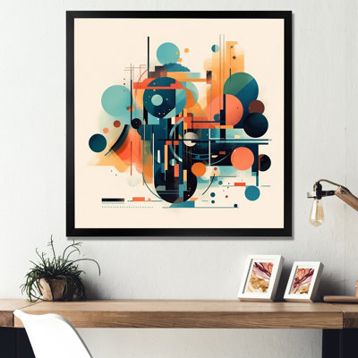 «Orange Contemplative Space III - Minimalisme», impression sur toile