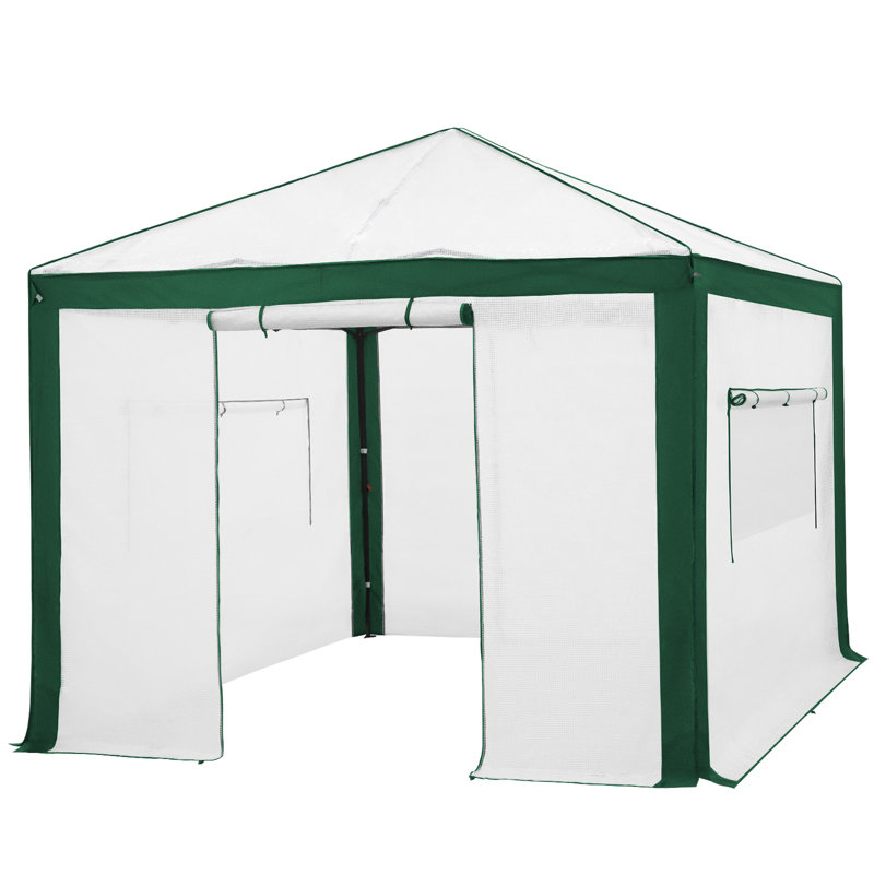 Serre 10 po x 10 pi, Vert