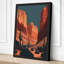 Desert Canyon Light Retro - Wrapped Canvas-1870199563-1870199573