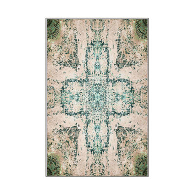 Premium Hall Carpet, 31.5 x 59.1 Inches | 100% Polyester, 0.4 in Pile Height, Antibacterial & Non-Slip PVC Dot Underside | Woven Design with 3D Digital Printing, Machine Washable, Ideal for Home Decor & Entryways