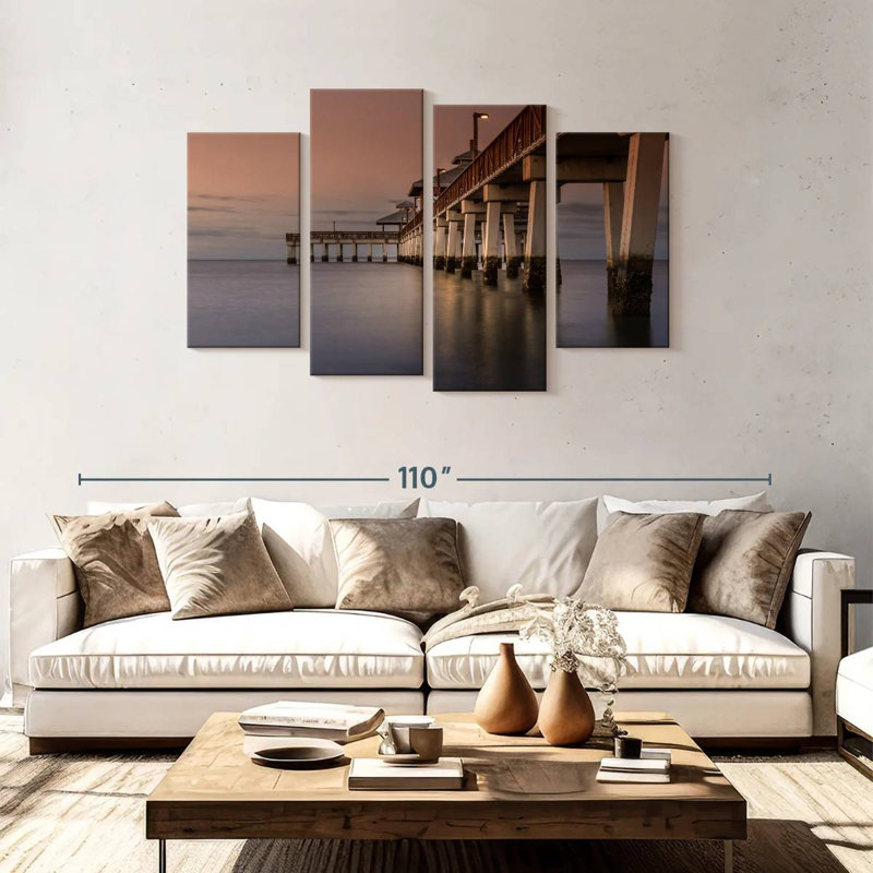 Aletra Myers Boardwalk Sunset, 48" H x 75" W