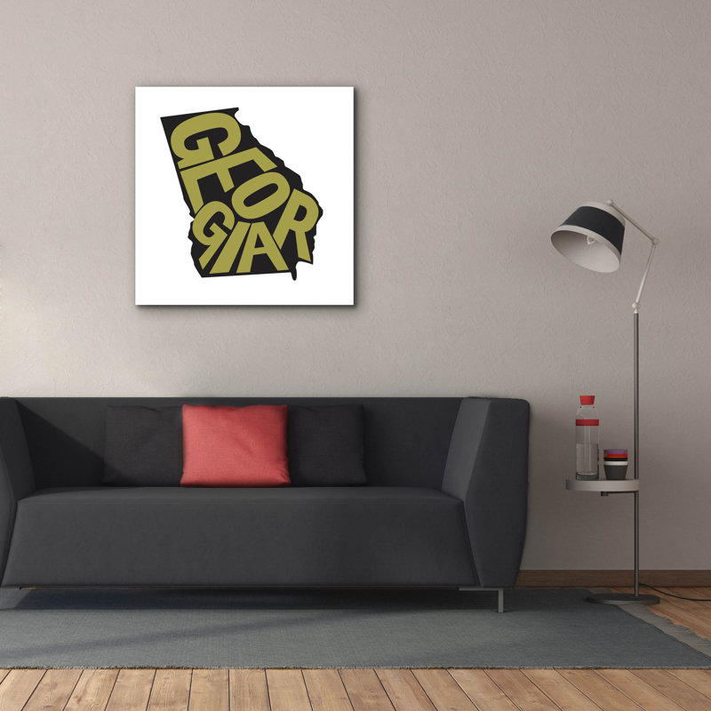 Epic Graffiti 'Georgia 2'  by Art Licensing Studio Canvas Wall Art, 37" x 37"