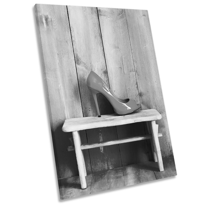 High Heel Shoe Fashion B&W Picture - Wrapped Canvas Print, 45.7cm H x 30.5cm W x 2cm D