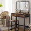 Elodie Dressing Table with Mirror-2105549107