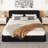 Queen Size Upholstered Platform Bed-101995155