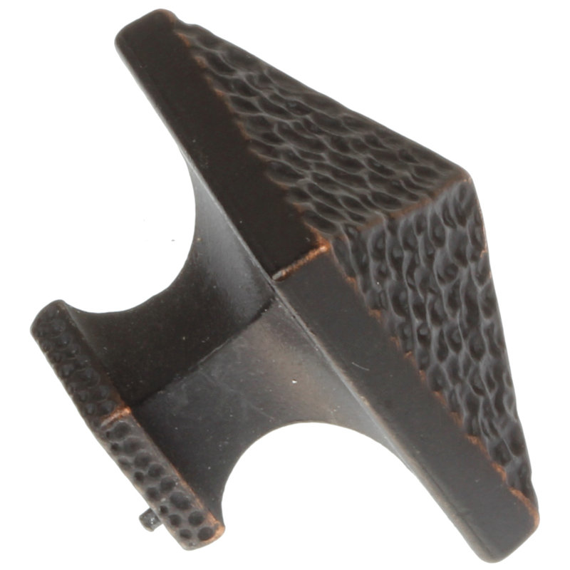 Poignée carrée de longueur 1 1/8 po, Bronze huilé