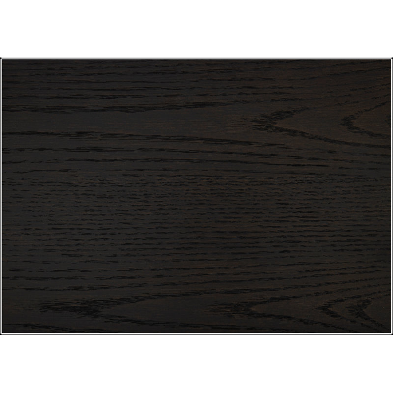 Table de chevet de chambre à coucher de style moderne avec 2 tiroirs en queue d'aronde, une élégante finition gris anthracite et des poignées en laiton poli