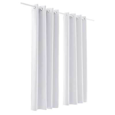 Room Darkening Grommet Curtains 2 Panels, 52"W x 84"L, Thermal Insulated Triple-Weave Drapes for Bedroom