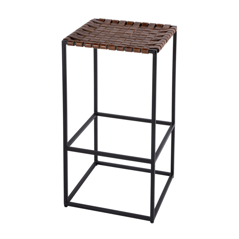 Lowell Leather and Iron Counter and Bar Stool, Bar Stool (30” Seat Height)