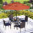 Leonard 4 - Person Patio Dining Set with Square Table , Cushions Included