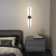 Nicarete Minimalistic Linear 1 - Light Black Flush Wall Mounted Sconce
