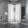34'' W 72'' H Semi-Frameless Neo-angle Double Slide Shower Enclosure