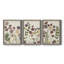 Pressed Flower Arrangement IV - Ensemble de 3 peintures sur toile encadrées-990433035-990433044
