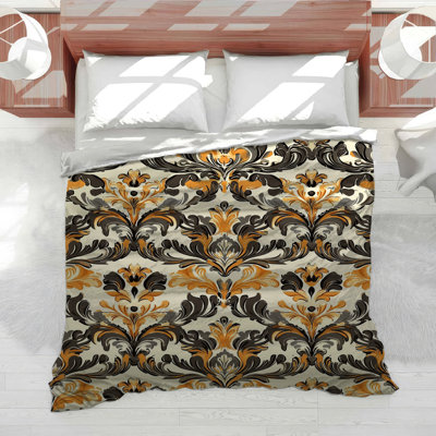 Ornate Damask Bedding Graphics Duvet Cover Baroque