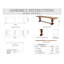 Solid Wood Dining Bench
