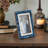 Resin and Wood Picture Frame with Glass Insert - Modern Decorative Photo Holder - MDF Border for Stylish Artwork Display - Elegant Accent for Home Decor and Personalized Memories-90709411