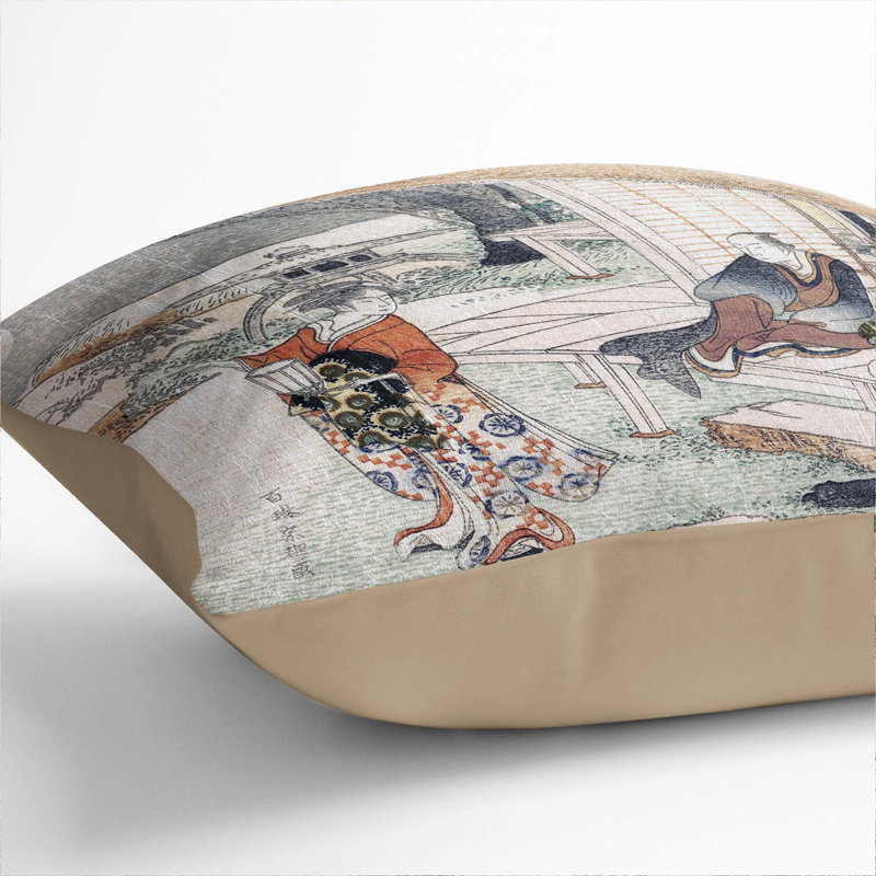 Square Throw Cushion, Stone, 40 x 40 cm
