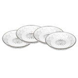 Dublin Crystal Platinum Rim Dessert Plate