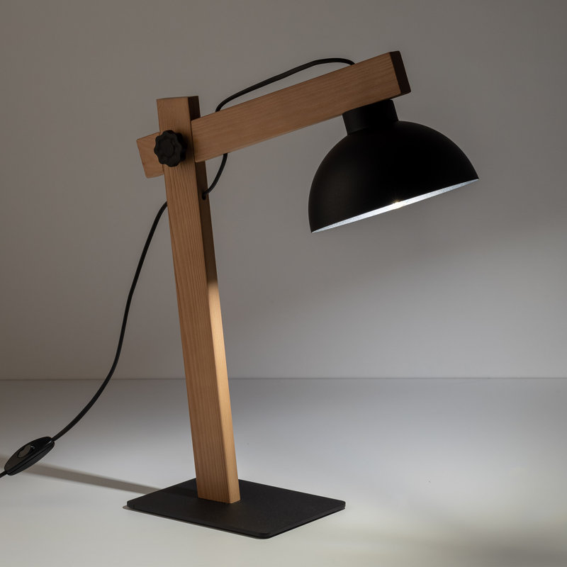 Lampe de nuit Pearces, Noir / Beige, Noir, noir, noir, noir