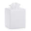 Domus White Matte Tissue Box Cover