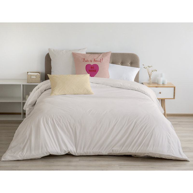 Reversible Throw Pillow, 18" H x 18" W, Square