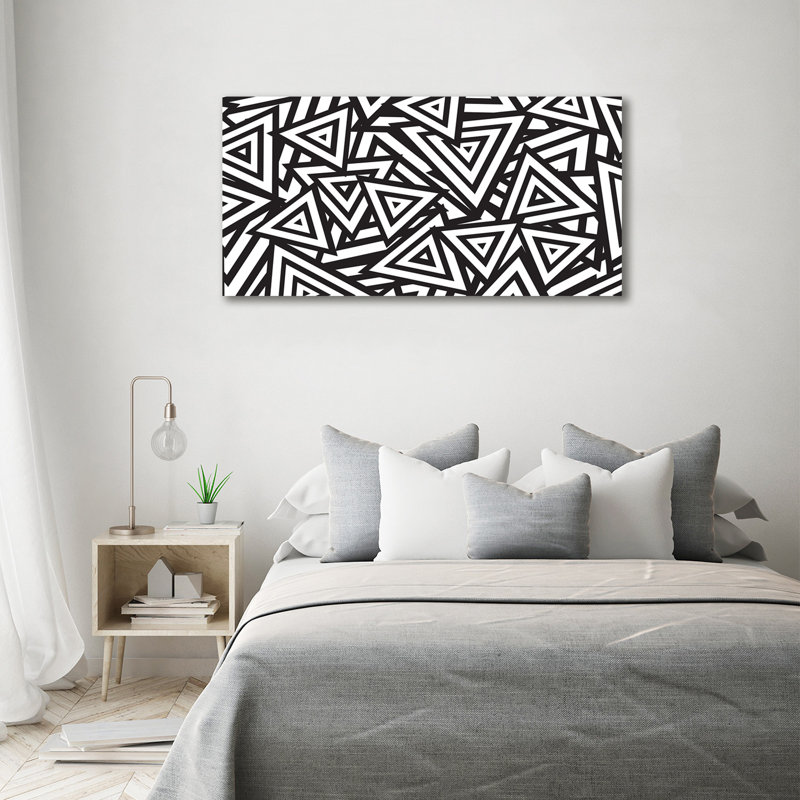 Triangles Background - Wrapped Canvas Print