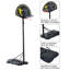 Soozier Adjustable Height 44.1'' W Steel Portable Full-Size Basketball Hoop