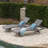 CRETE WICKER CHAISE LOUNGE