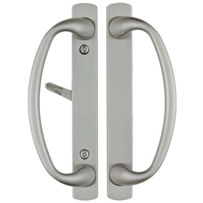 Poignées de porte coulissantes d'intimité Charlotte (serrure à mortaise non incluse)