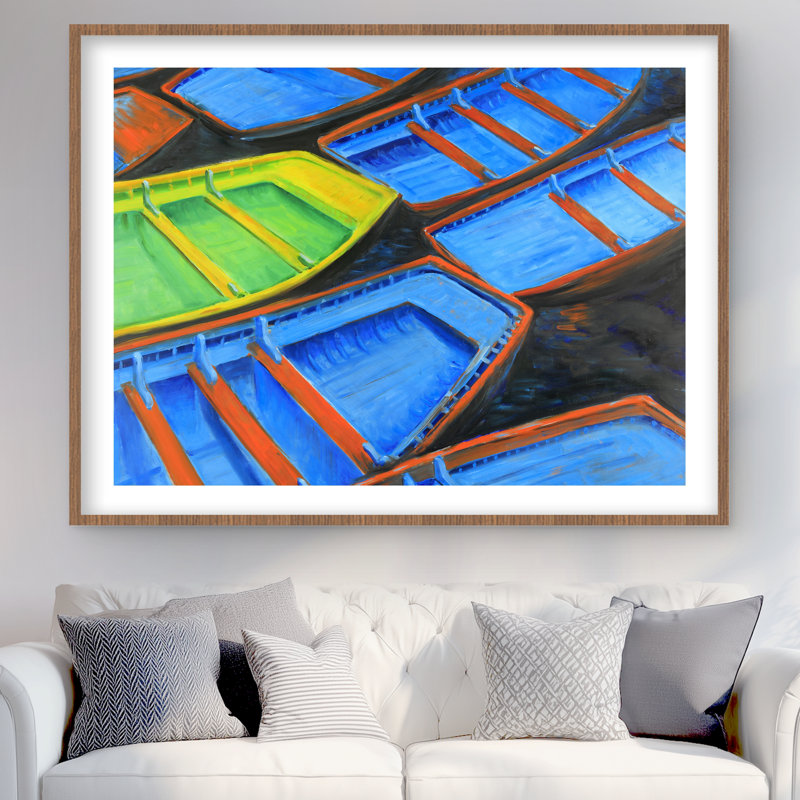 Petits canots - Impression de bateau de transport pour la décoration intérieure