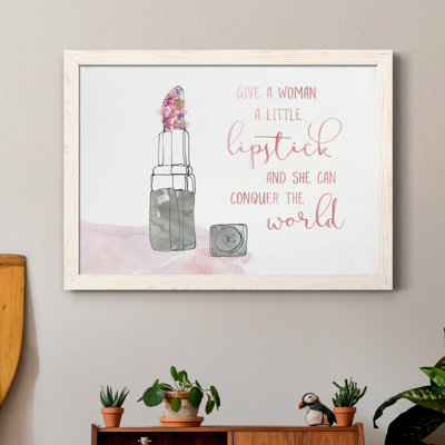 " A Little Lipstick " Painting Print