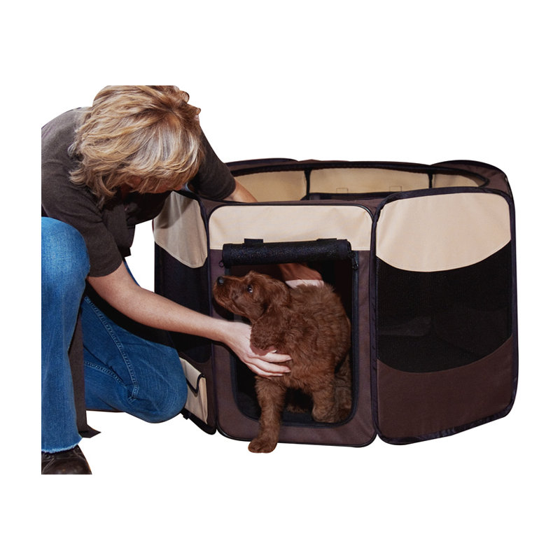 Enclos pour animaux deluxe, Moyen (H 23 po x l 36 po x P 36 po), Sahara