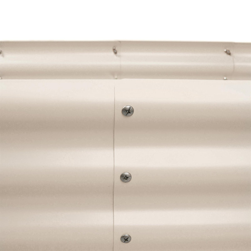 Metal Raised Garden Bed Extensions Kit, Beige
