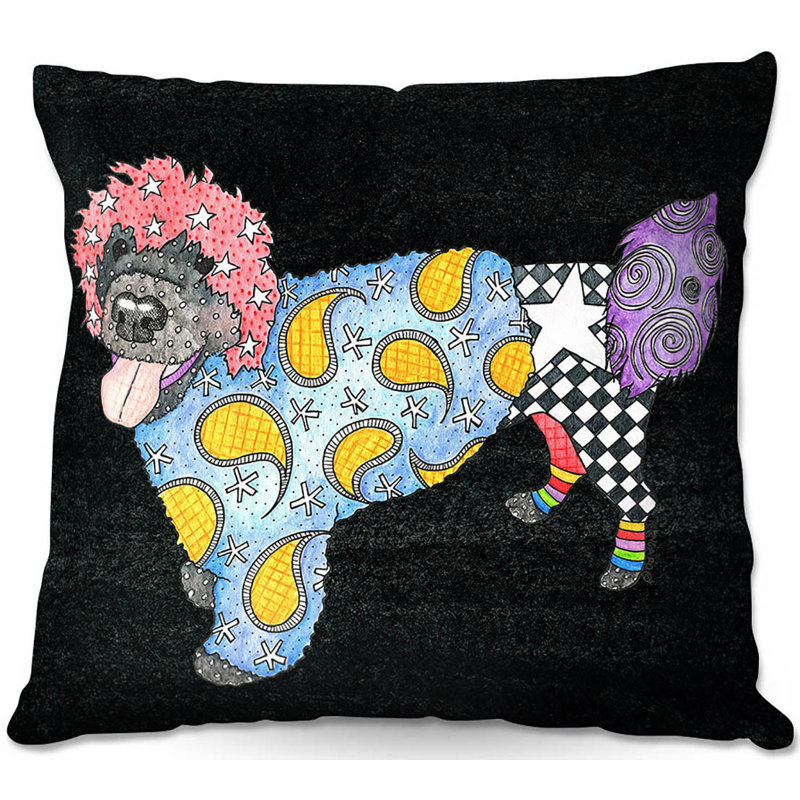  Coussin Couch, 18 po x 18 po, Noir