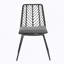 CHAISE, 2PCS avec 2 coussins, gris