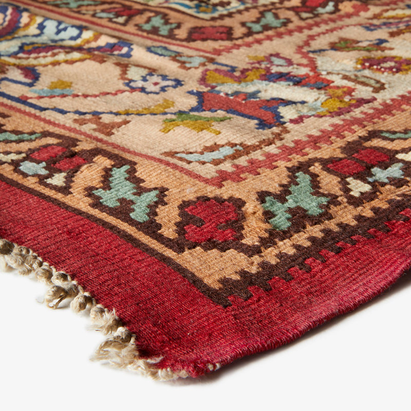 Red Traditional Esana Wool Runner - 12' x 30'