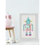 «Girly Robot» par Tomaz, reproduction encadrée-759657020
