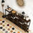 Industrial Console Table Sofa Table with Storage Shelves
