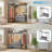 Rameek 14.6'' - 56.7'' Walk-In Set