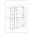 100% Solid Wood 48.5" Pantry Cabinet with Frosted Glass Doors, 2-Drawers and Adjustable Shelves-411549221
