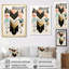 «Boho Chic Floral Geometric Retro Illustration I», reproduction sur toile-477856279-477856272