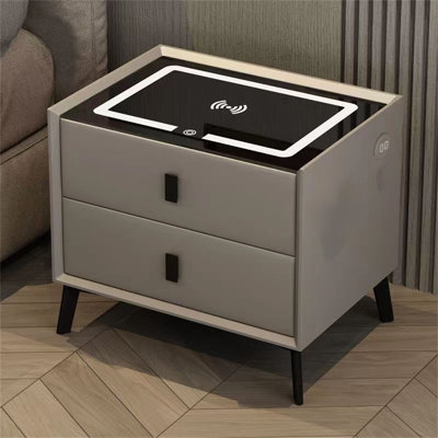 Clevie 2 - Drawer Nightstand in Gray -  Ivy Bronx, 4EDF07CDAA1E485B85016C6A66ACFBBE