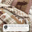 Ensemble de courtepointe réversible en microfibre Lodge Woodland and Patchwork-102904337-102904333
