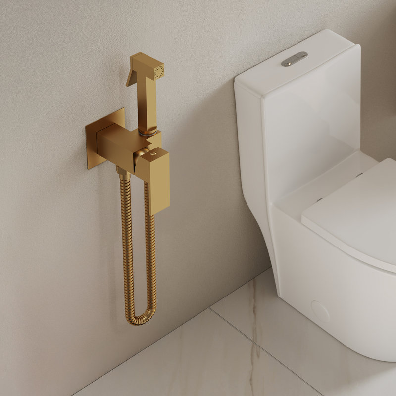 Douchette multi-usages avec contrôle de la température, Or brossé